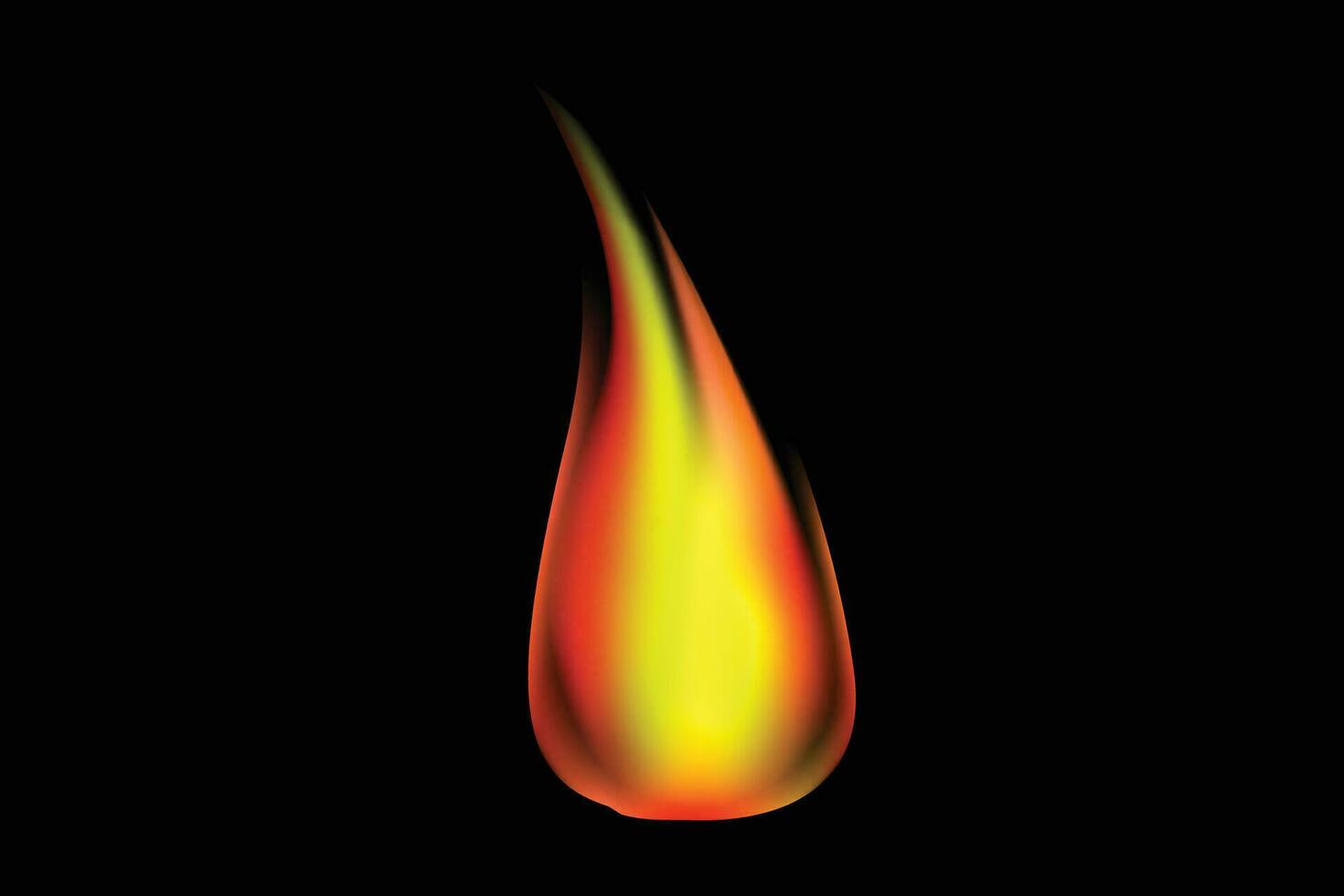 vector fire effect art in illustrator .