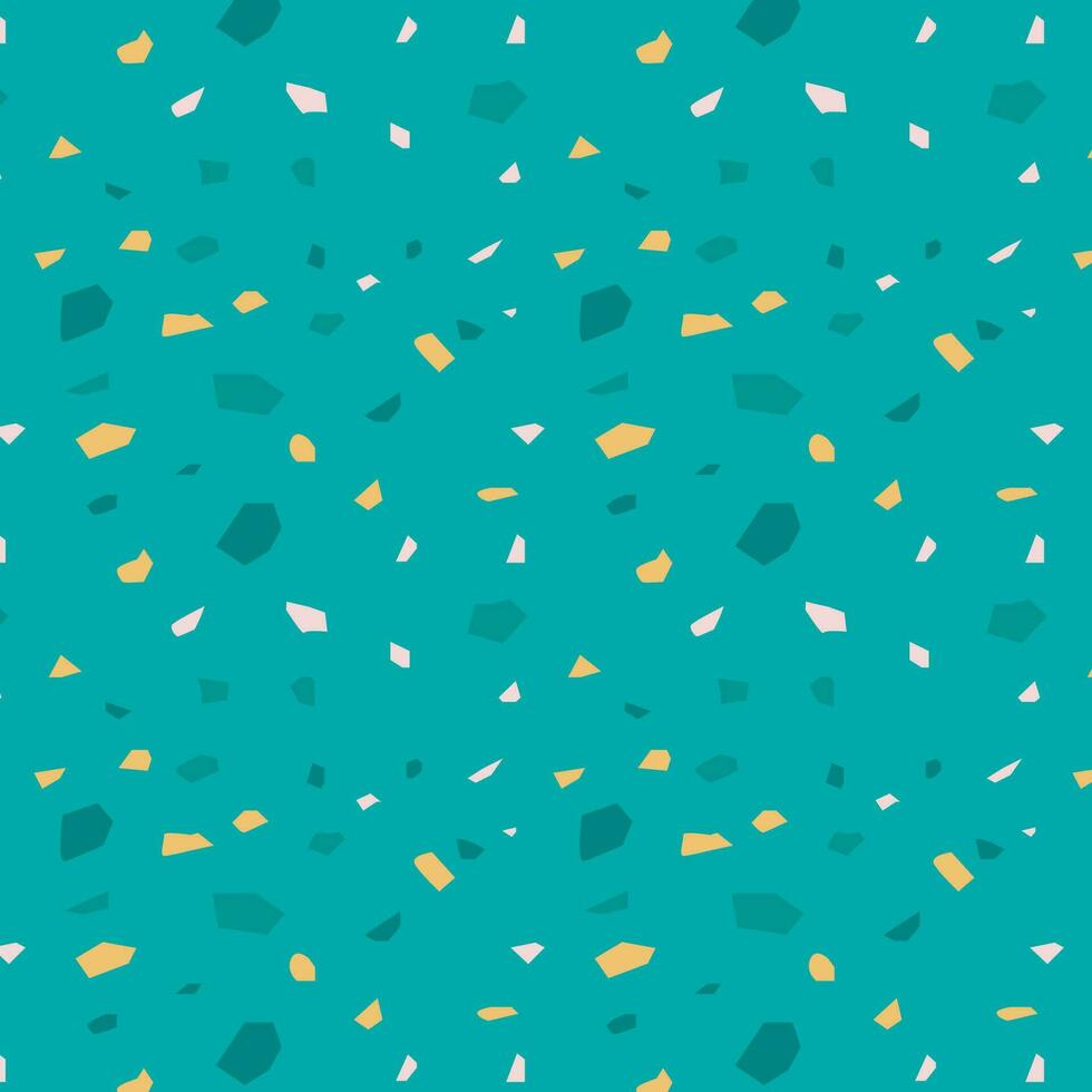 Colorful seamless background. Green, white, yellow hand drawn on green background vector