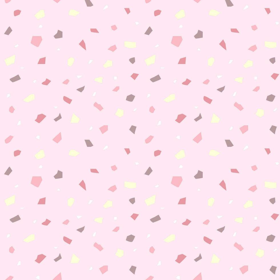 Colorful terrazzo abstract background seamless pattern. vector