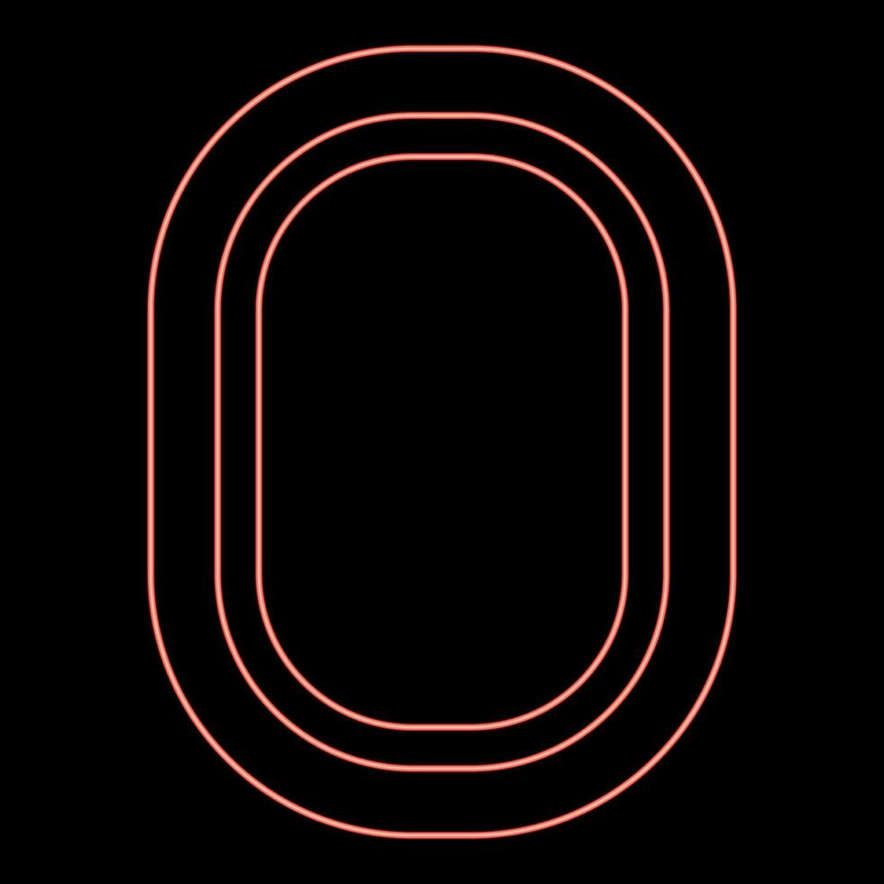 Neon illuminator of aircraft airplane window airliner porthole