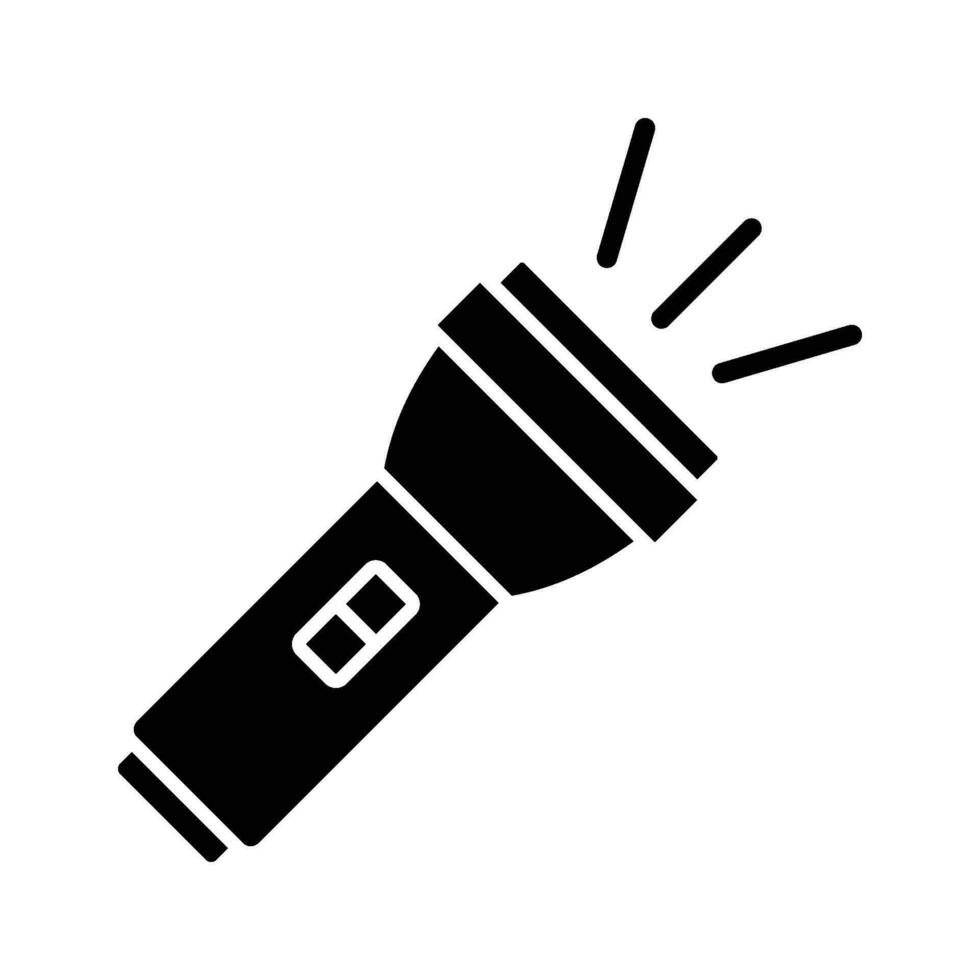 flashlight icon vector design template simple and modern