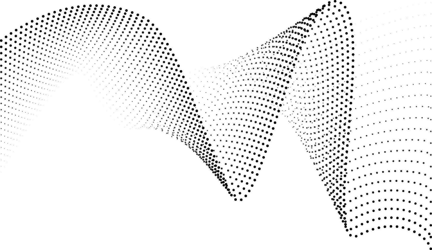 Halftone Wave Element vector