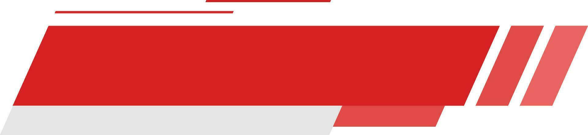 Red News Lower Third Element vector