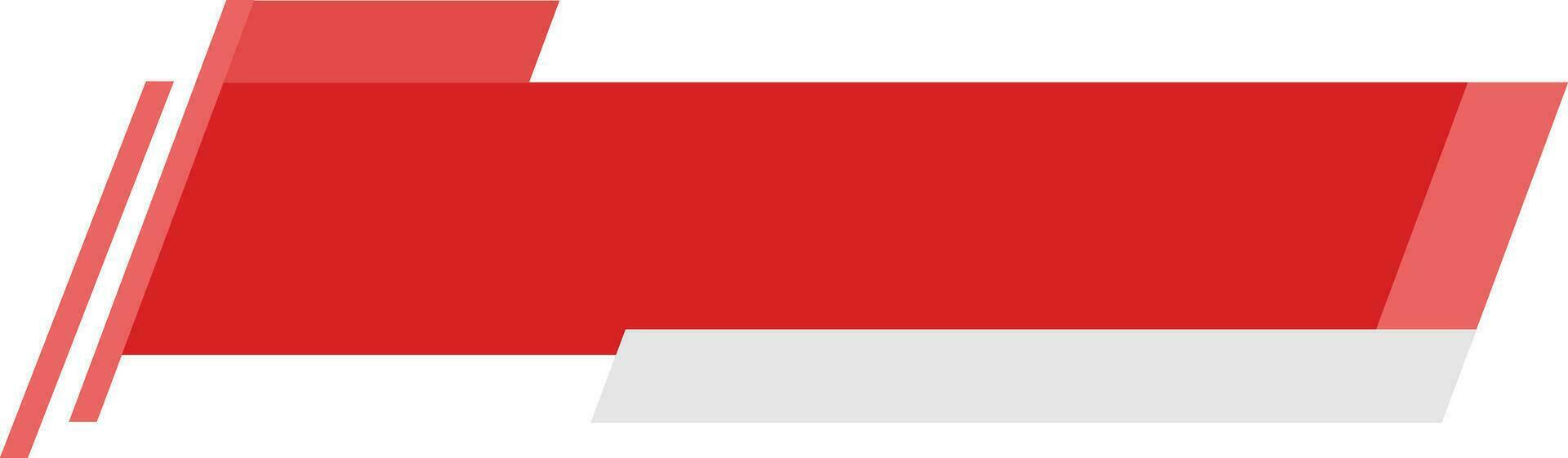 Red News Lower Third Element vector