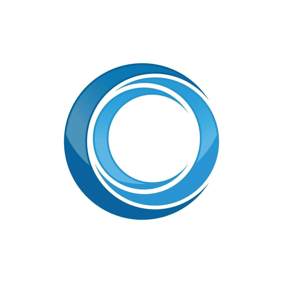 shape of circle logo design template vector