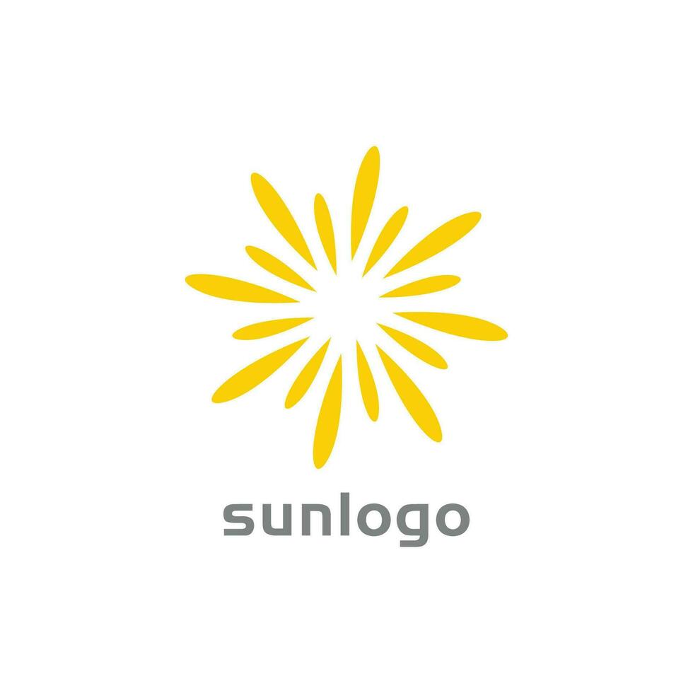 sun light for business logo design template vector