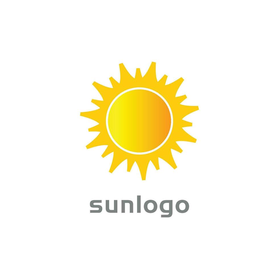 sun light for business logo design template vector