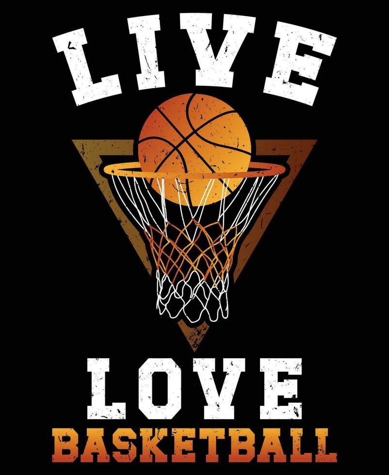 Basketball t shirt design for basketball lovers in illustration. vector