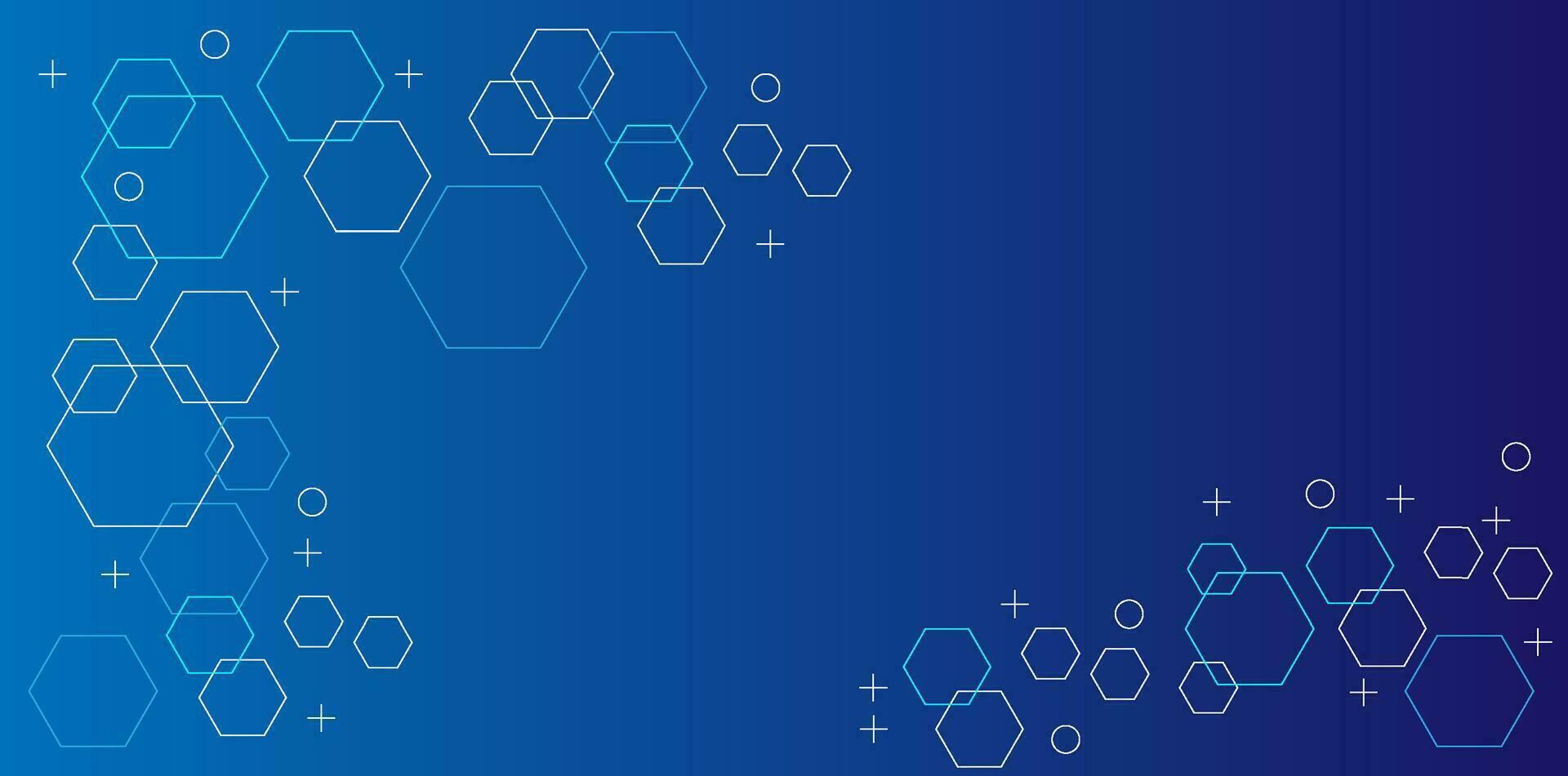 HUD Hexagon geometic outline board vector concept for future technology element background business screen