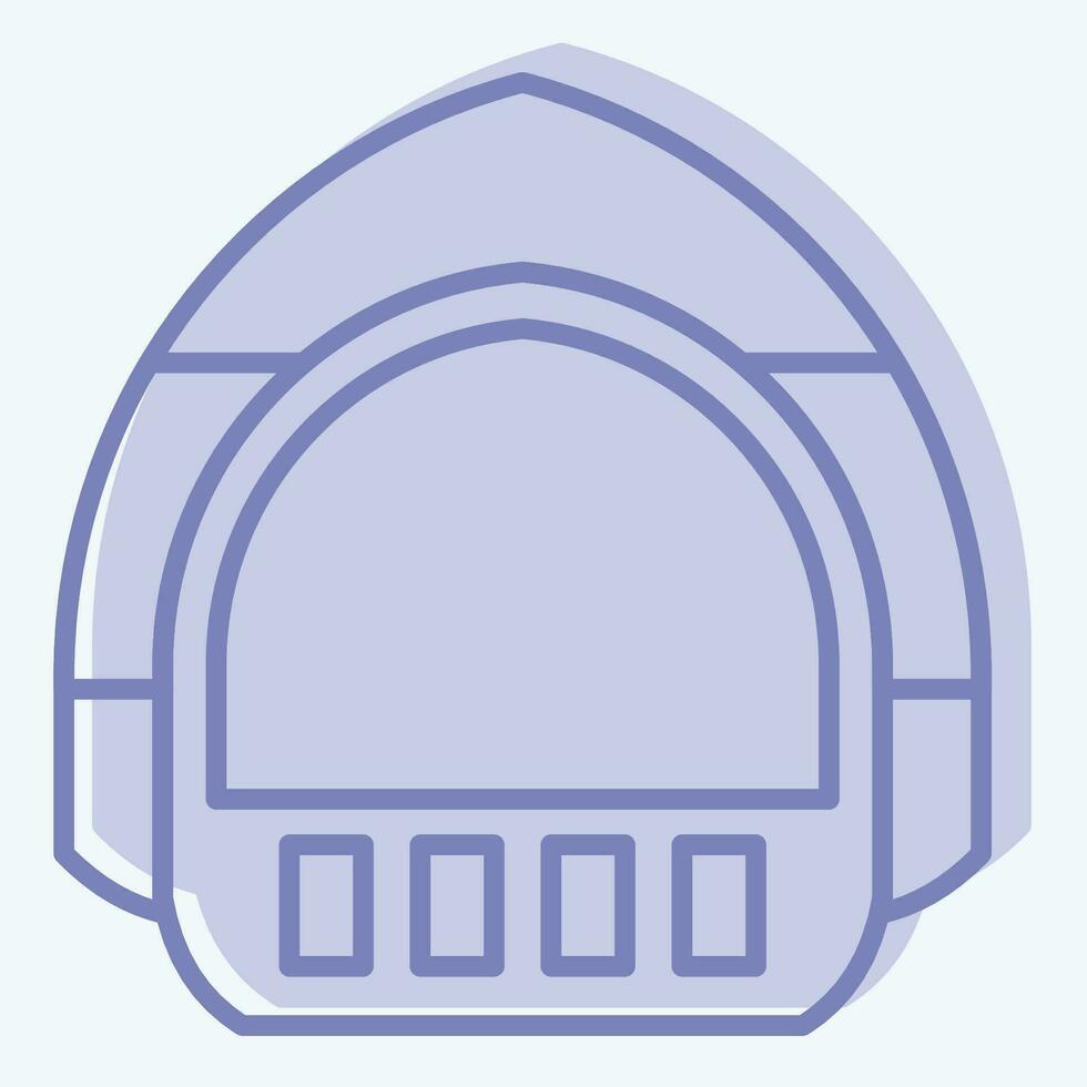 icono protector gorra. relacionado a colmenar símbolo. dos tono estilo. sencillo diseño editable. sencillo ilustración vector