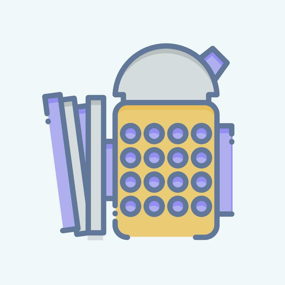 Icon Smoker. related to Apiary symbol. doodle style. simple design editable. simple illustration vector