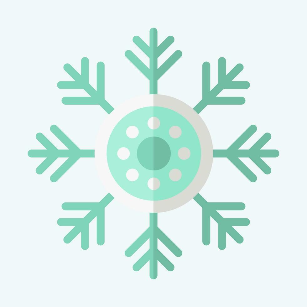 icono copos de nieve relacionado a Alaska símbolo. plano estilo. sencillo diseño editable. sencillo ilustración vector
