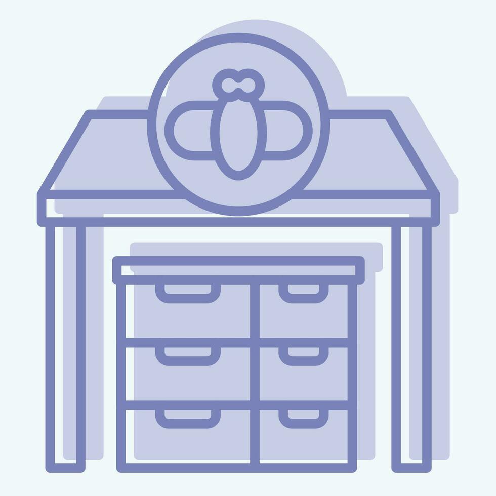 Icon Apiary. related to Apiary symbol. two tone style. simple design editable. simple illustration vector
