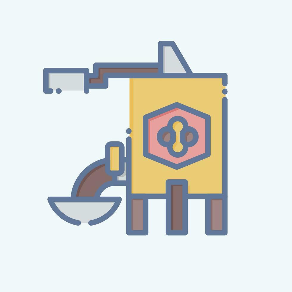 Icon Extracting Equipment. related to Apiary symbol. doodle style. simple design editable. simple illustration vector