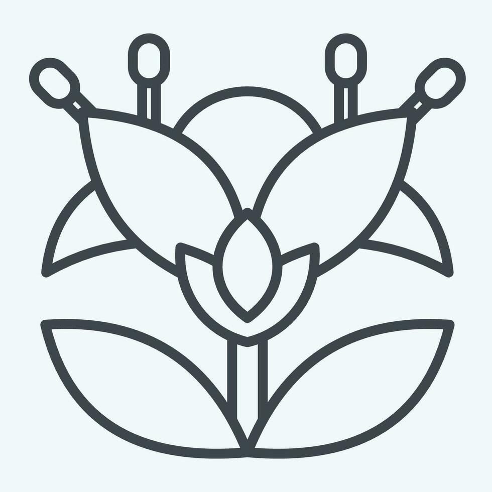 Icon Botanical. related to Apiary symbol. line style. simple design editable. simple illustration vector