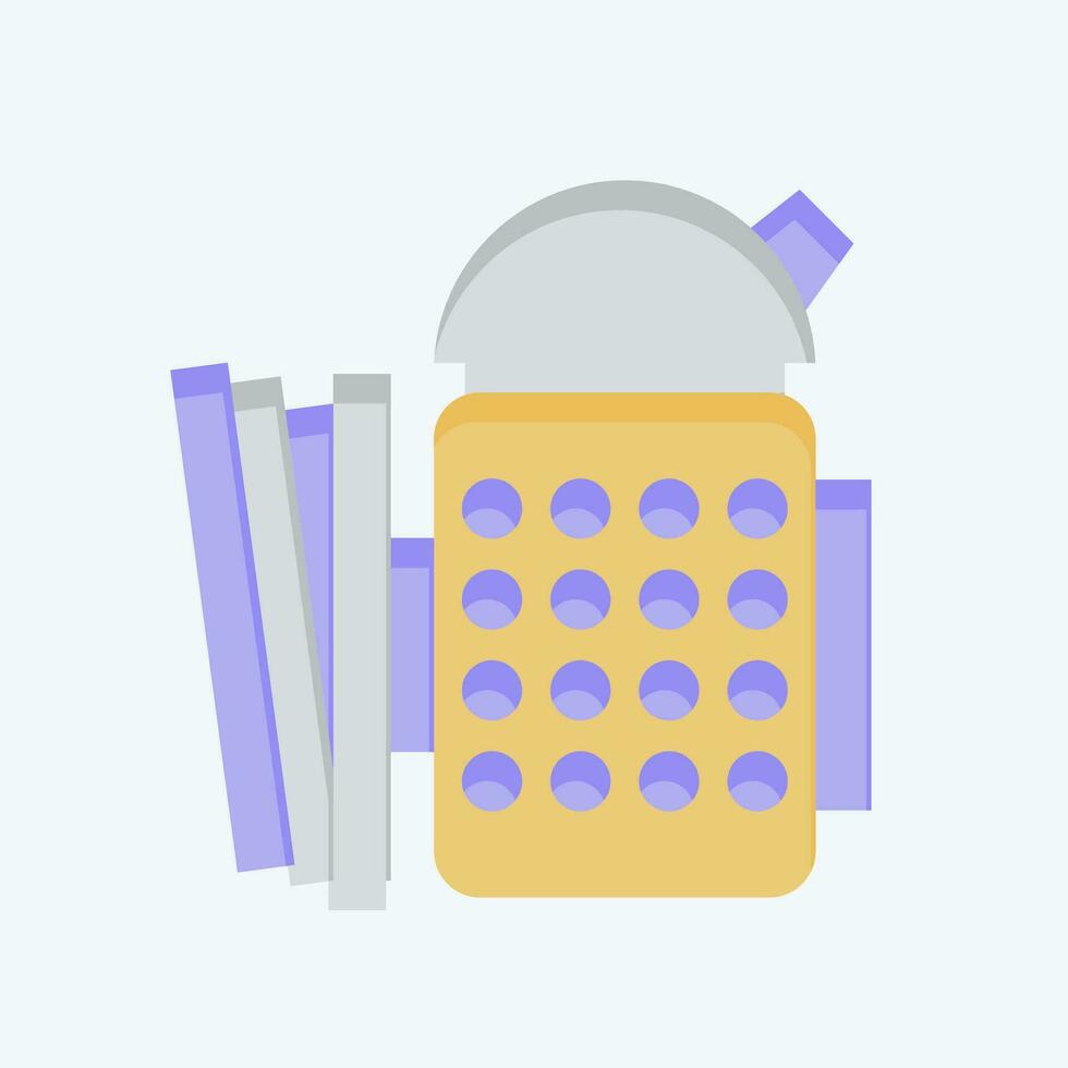Icon Smoker. related to Apiary symbol. flat style. simple design editable. simple illustration vector