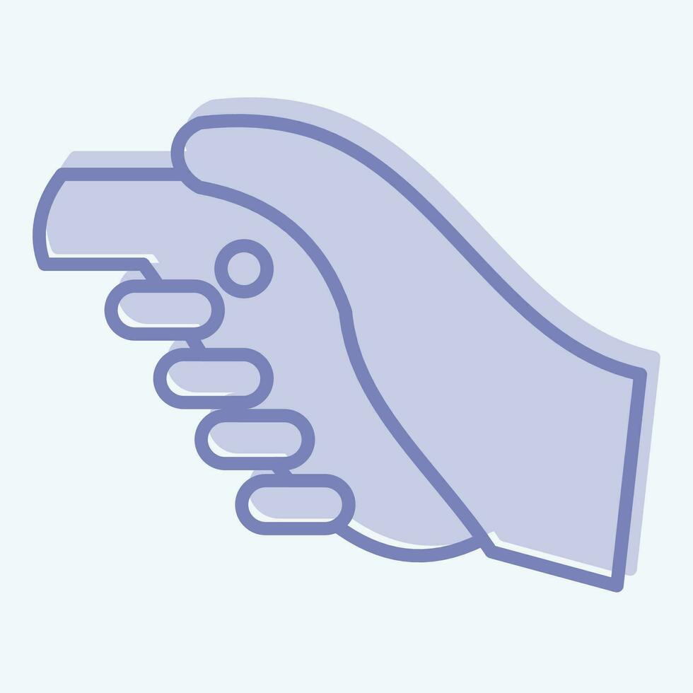 Icon VR Controller. related to 3D Visualization symbol. two tone style. simple design editable. simple illustration vector