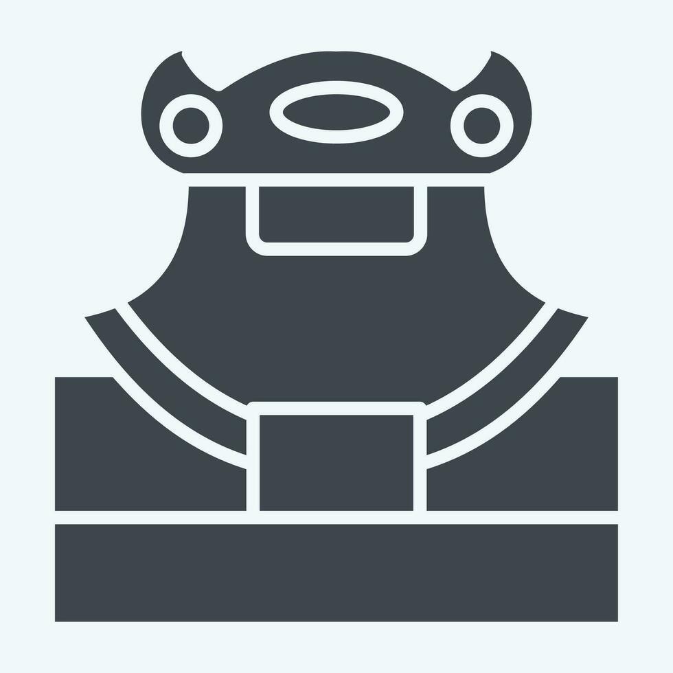 Icon Ulu Blade. related to Alaska symbol. glyph style. simple design editable. simple illustration vector