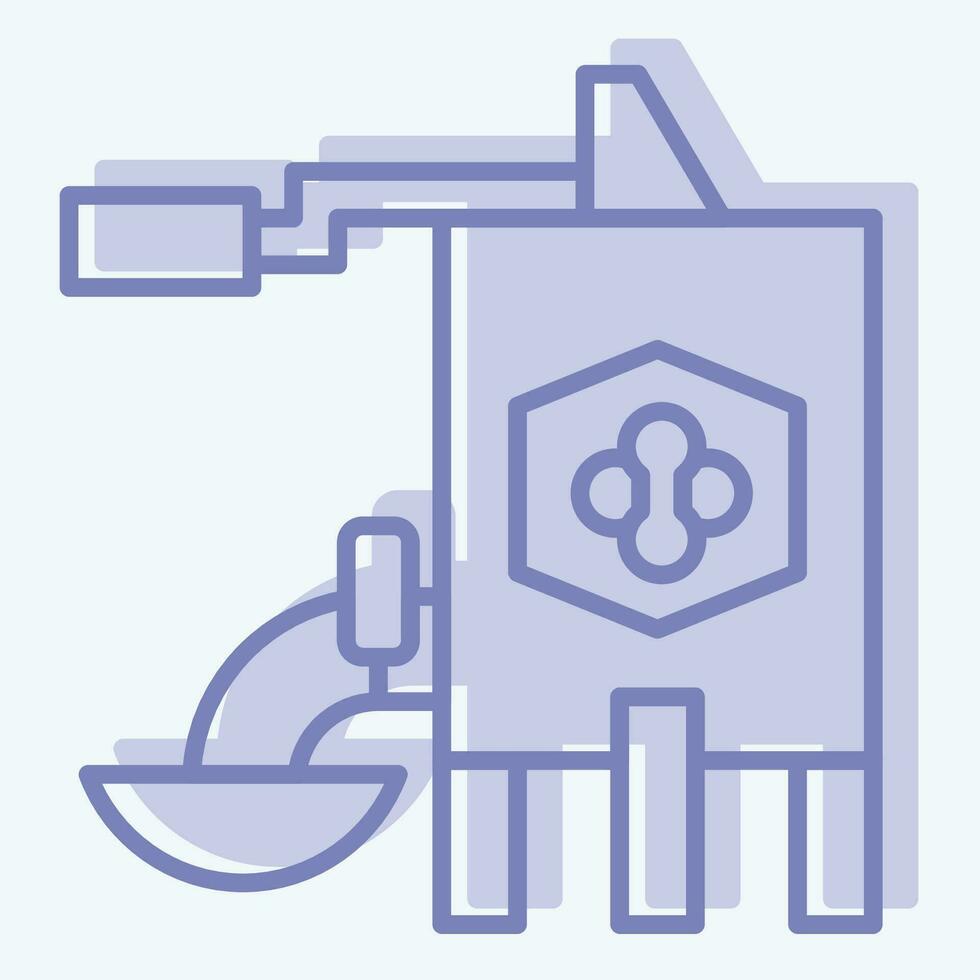 Icon Extracting Equipment. related to Apiary symbol. two tone style. simple design editable. simple illustration vector