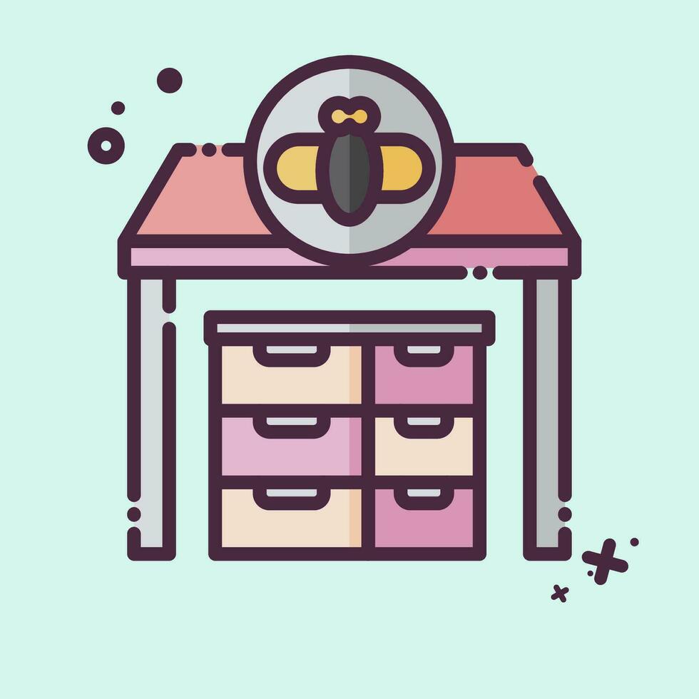 Icon Apiary. related to Apiary symbol. MBE style. simple design editable. simple illustration vector