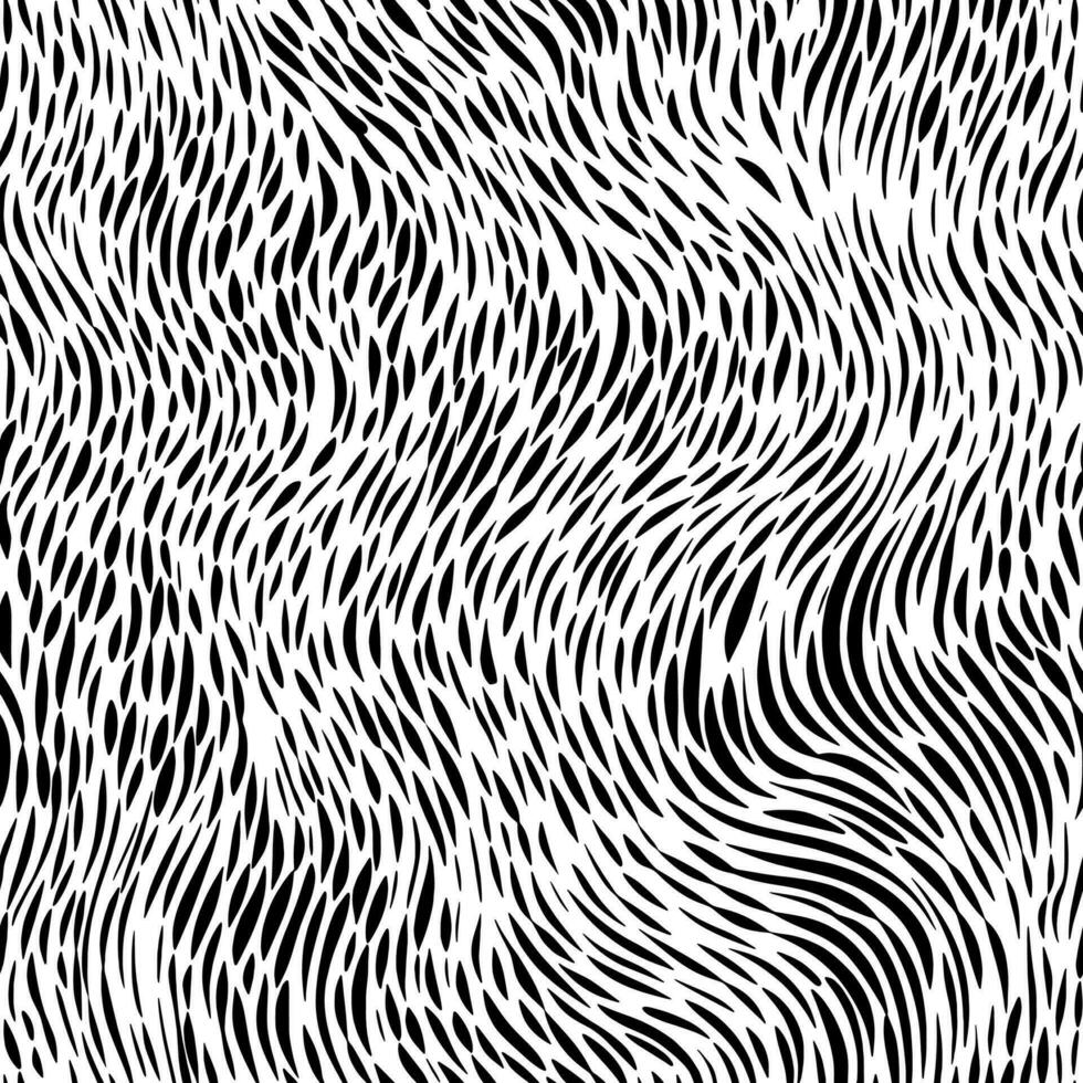 Black and White doodles abstract seamless background with stroke line. vector