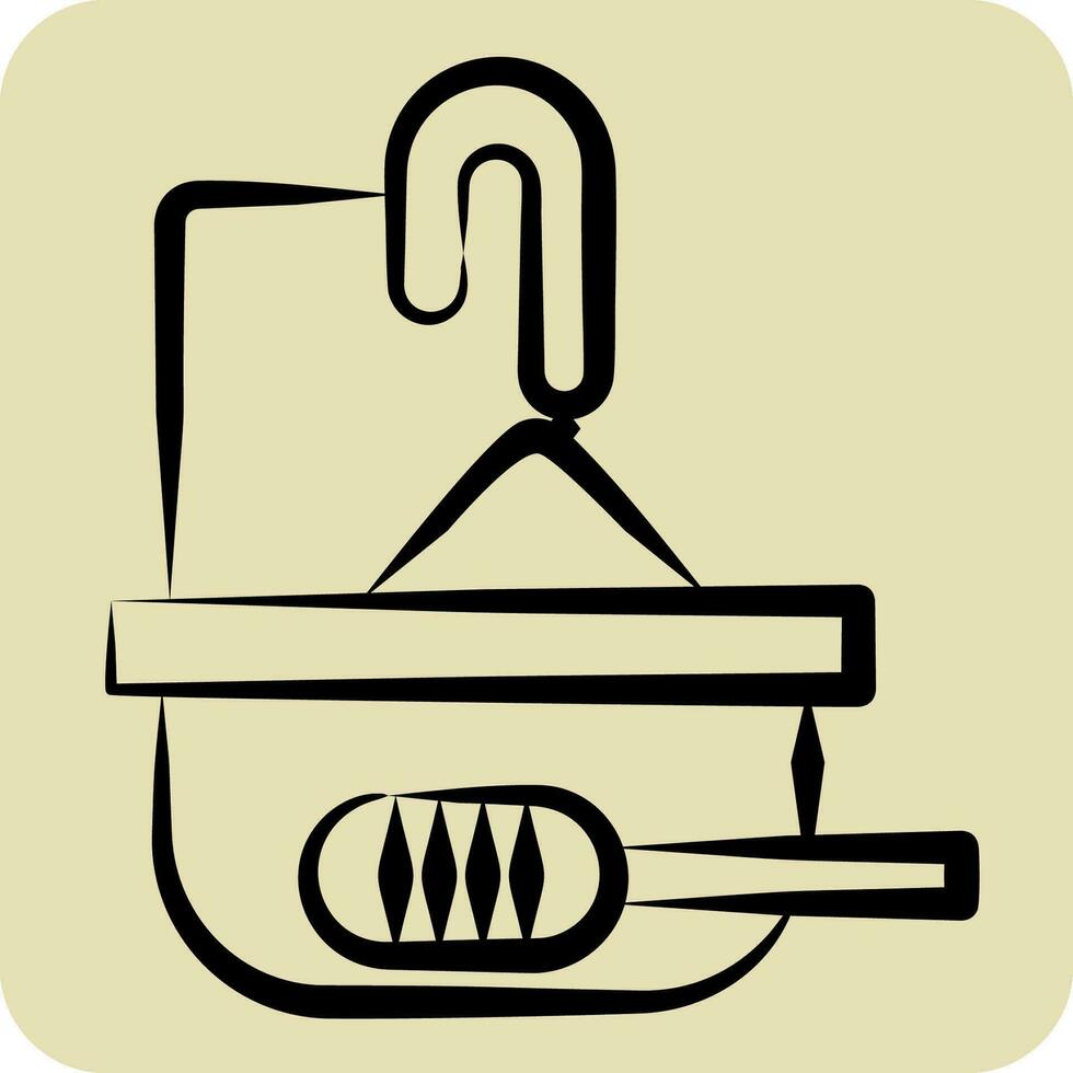 Icon Honey Comb. related to Apiary symbol. hand drawn style. simple design editable. simple illustration vector