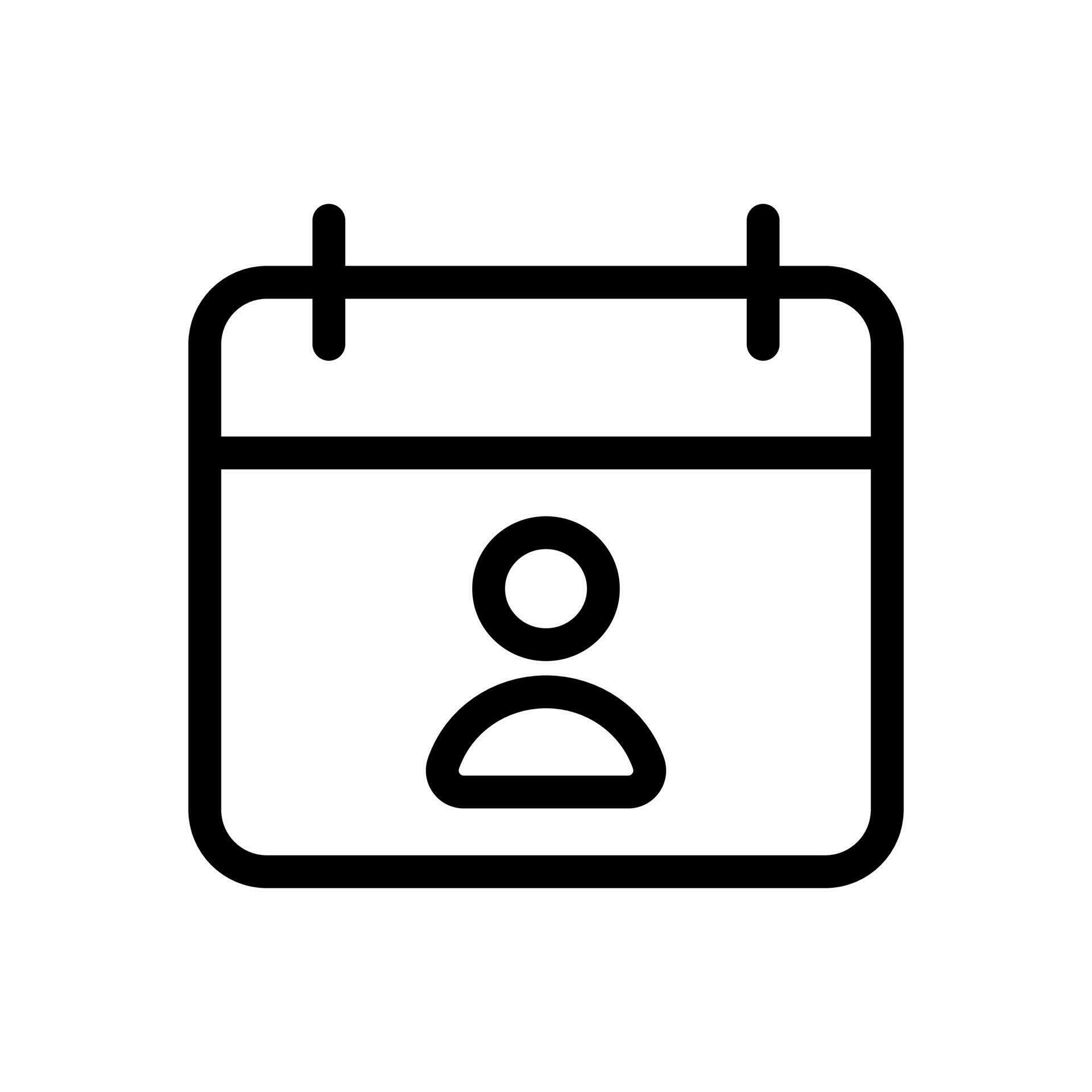 DOB, date of birth, day of birth icon in line style design isolated on white background