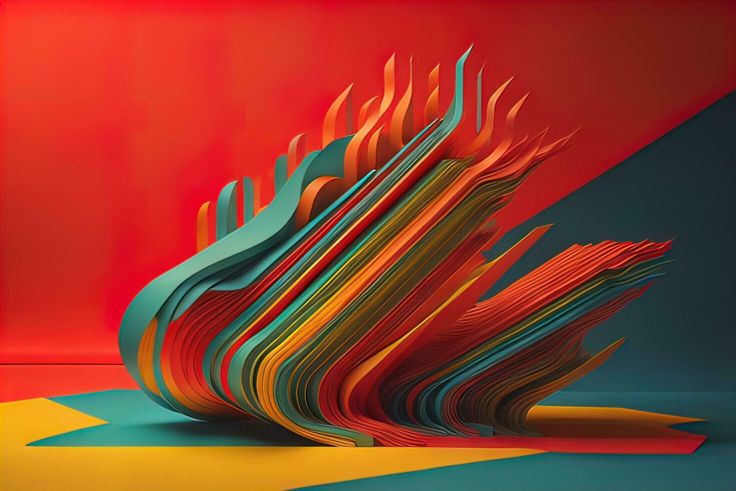 abstract background with colors, creative Design. ai generated photo