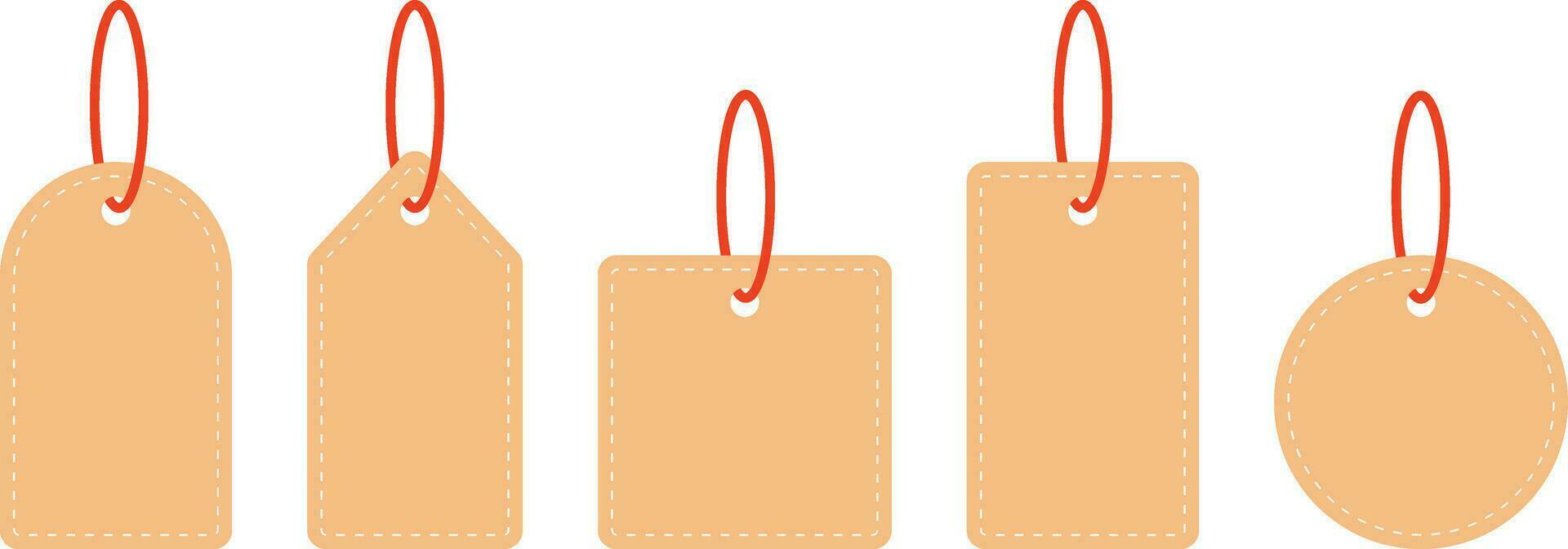 Price Tag con Symbol Set vector