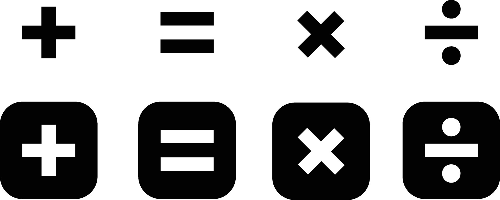Division, Plus, Positive, Multiplication and Division Sign, Symbol ...