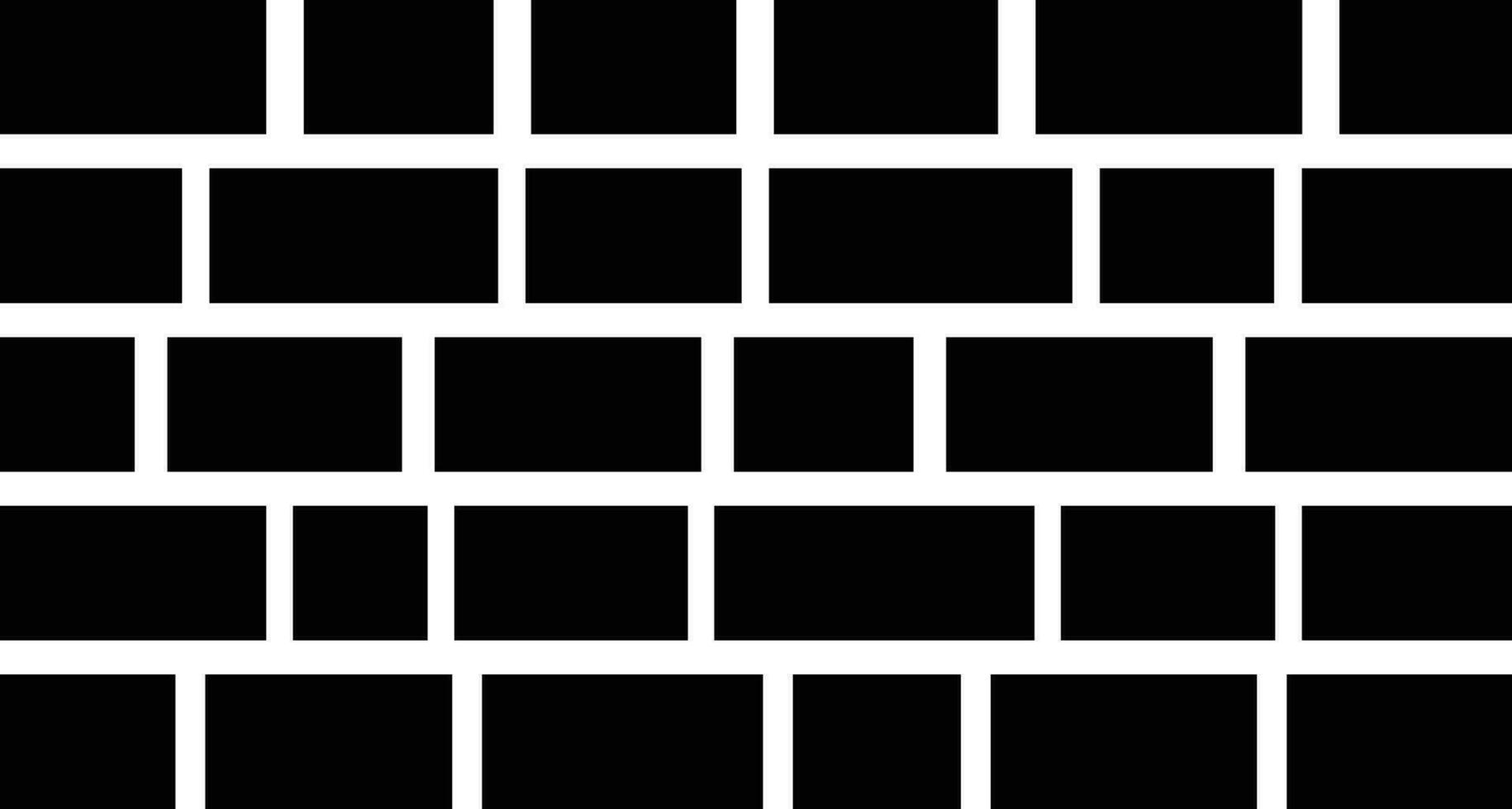 Brick Wall Building, Construction Icon vector