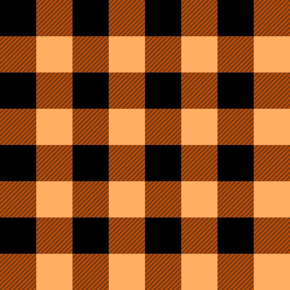 Seamless background with autumn and Halloween decorative checkered pattern. vector