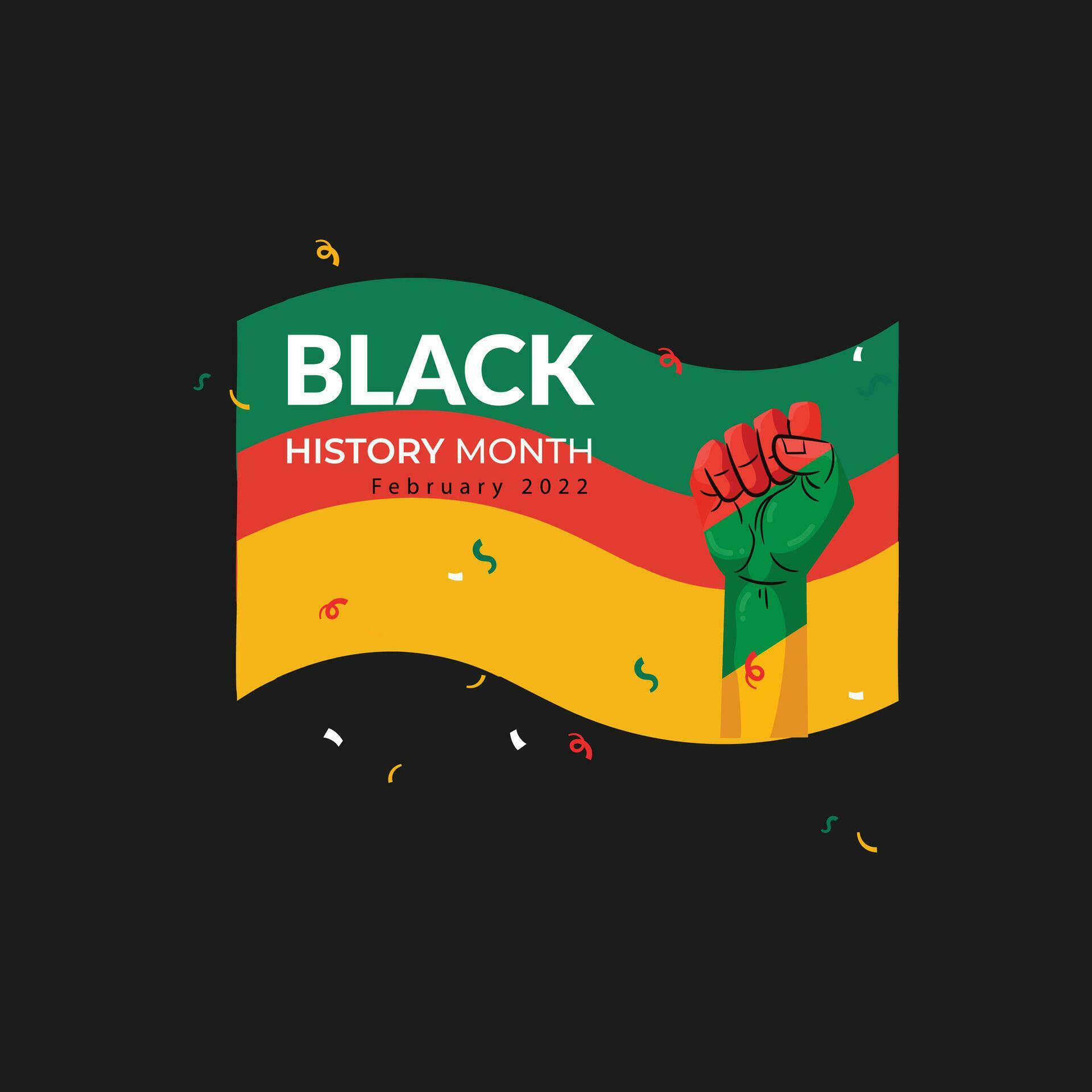 Black history month 2024 African American history celebration vector