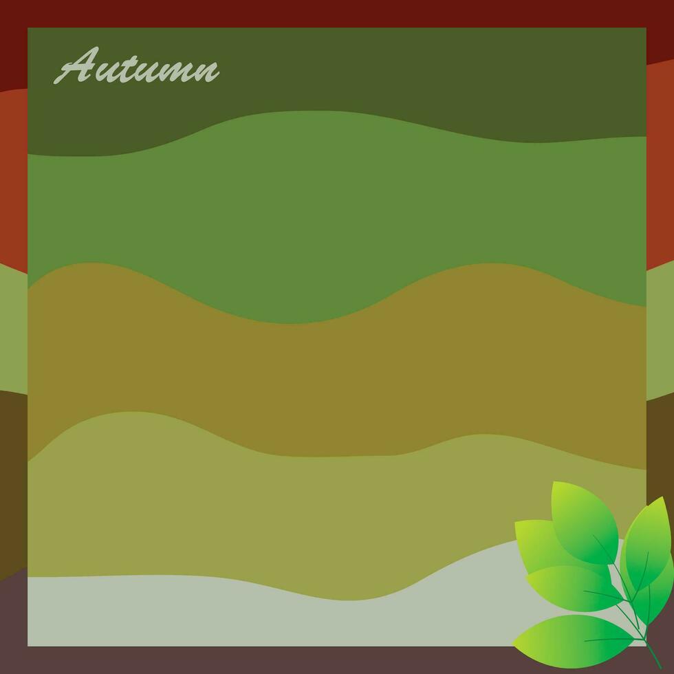 Background vector design with autumn theme