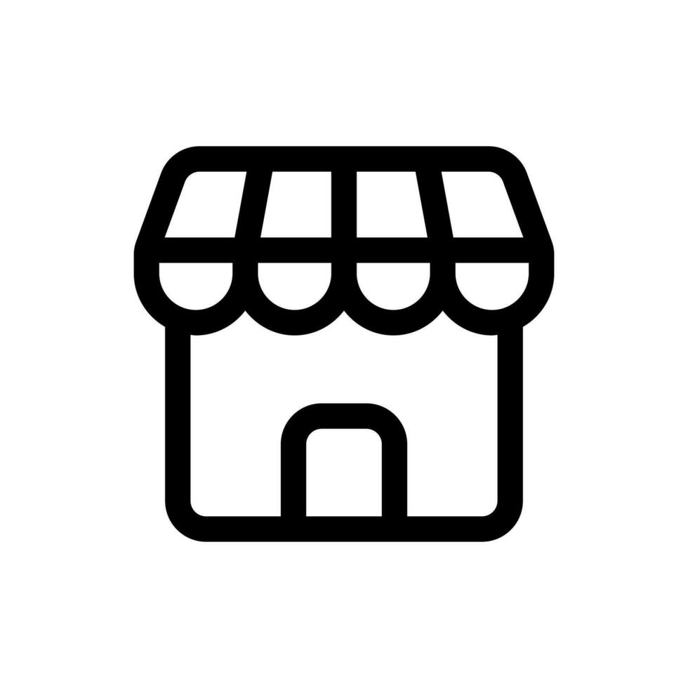 Simple Shop icon. The icon can be used for websites, print templates, presentation templates, illustrations, etc vector