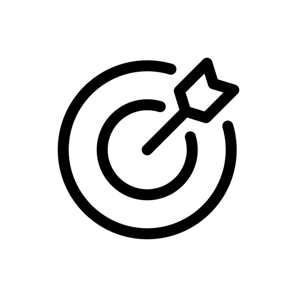 Simple Target icon. The icon can be used for websites, print templates, presentation templates, illustrations, etc vector