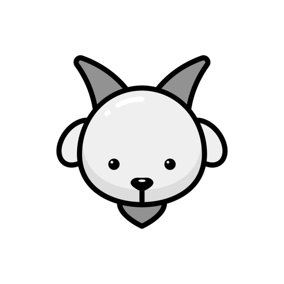 Simple Goat lineal color icon. The icon can be used for websites, print templates, presentation templates, illustrations, etc vector