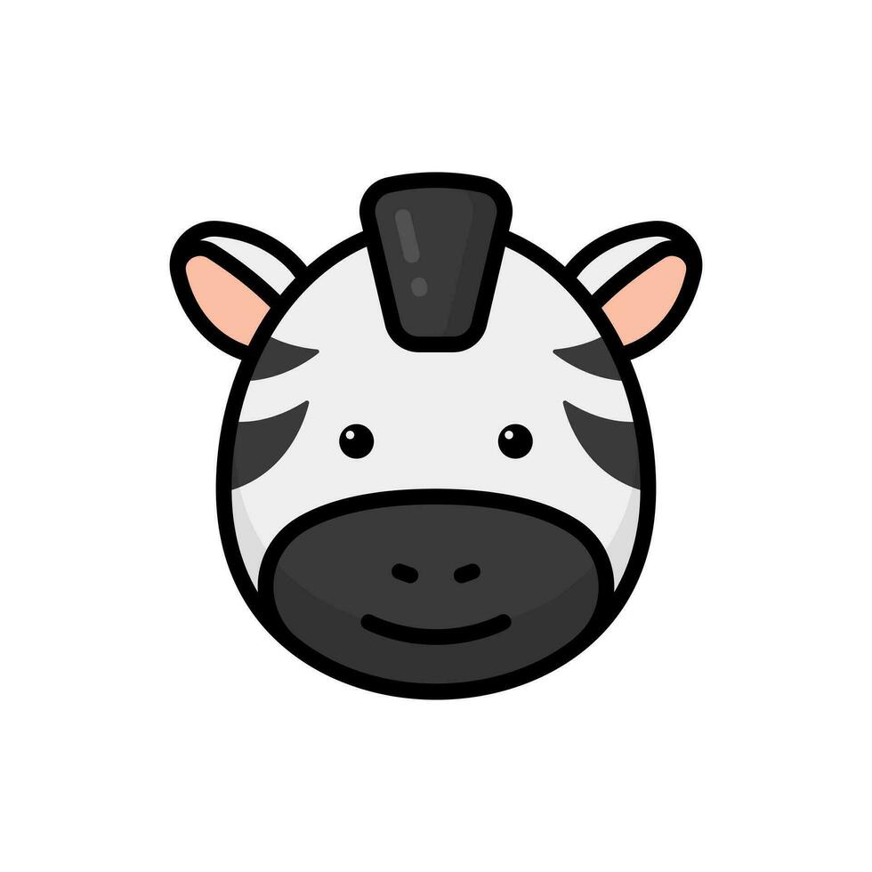 Simple Zebra lineal color icon. The icon can be used for websites, print templates, presentation templates, illustrations, etc vector
