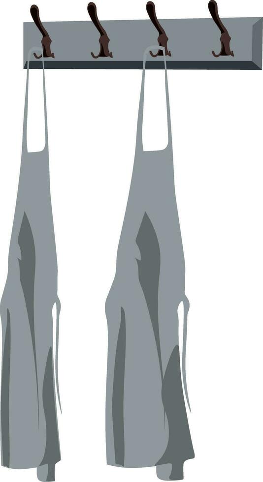 Hanger with apron vector