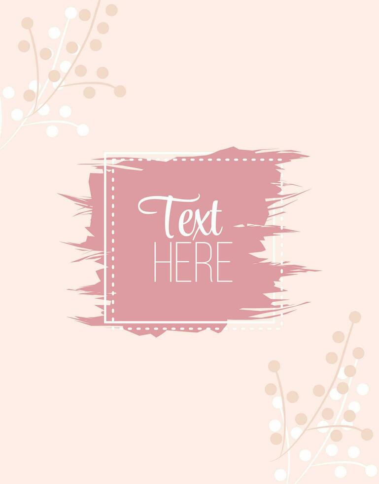 Banner fundo floral com aquarela vector