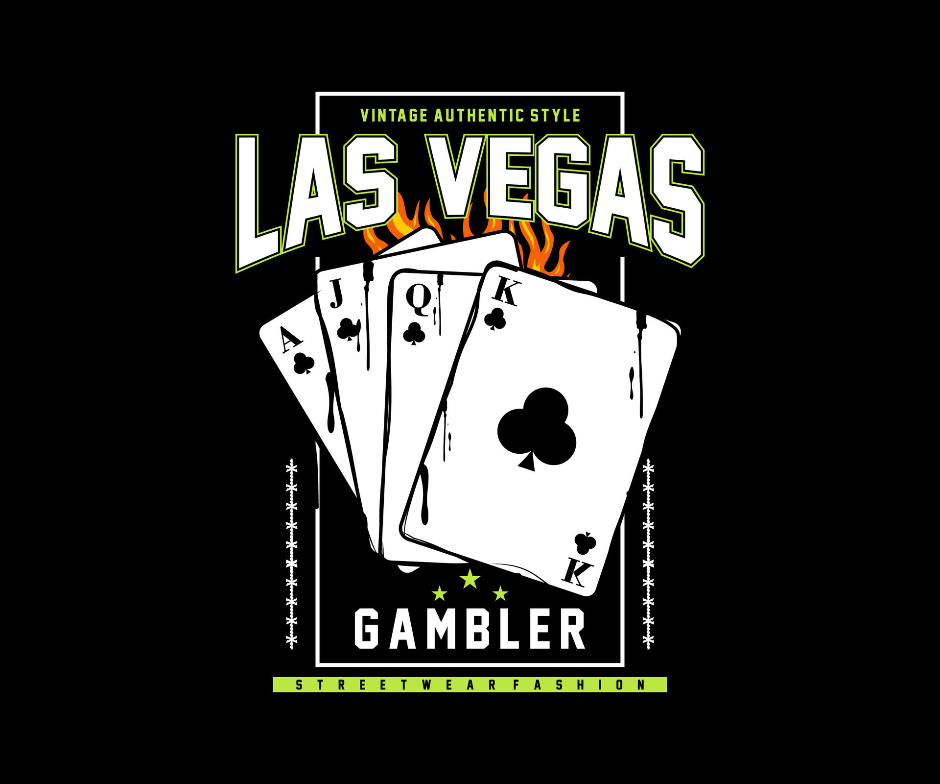las vegas slogan typography with a card poker illustration in dripping  style, for streetwear and urban style t-shirts design, hoodies, etc  27502339 Vector Art at Vecteezy