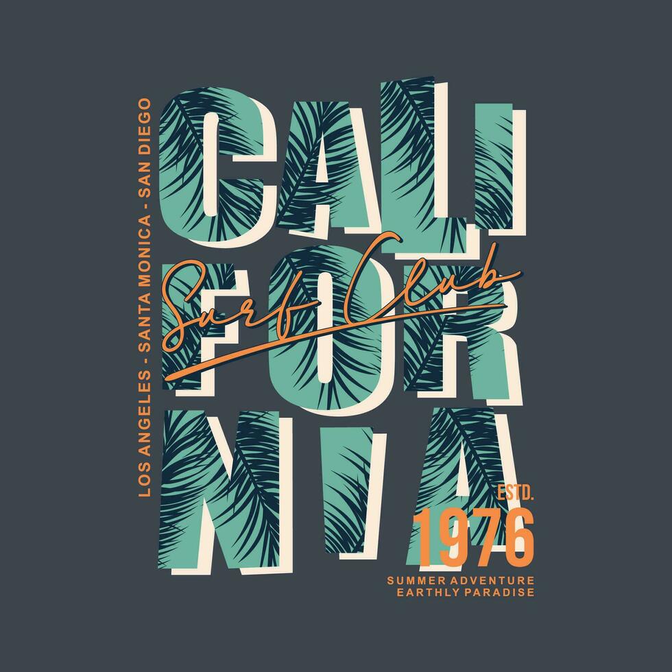 california on beach theme graphics design, surfing typography, t shirt vectors, summer adventure vector