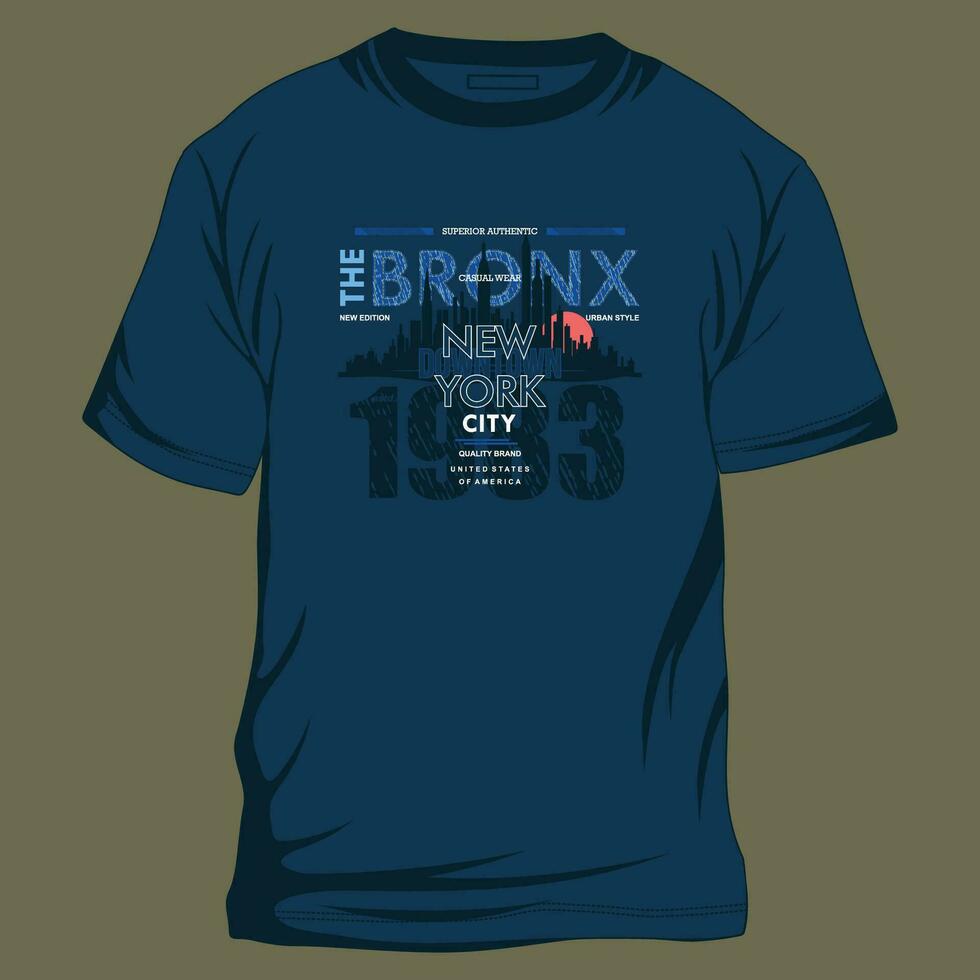 el bronx letras, resumen gráfico, tipografía vector, t camisa imprimir, casual estilo, y otro utilizar vector