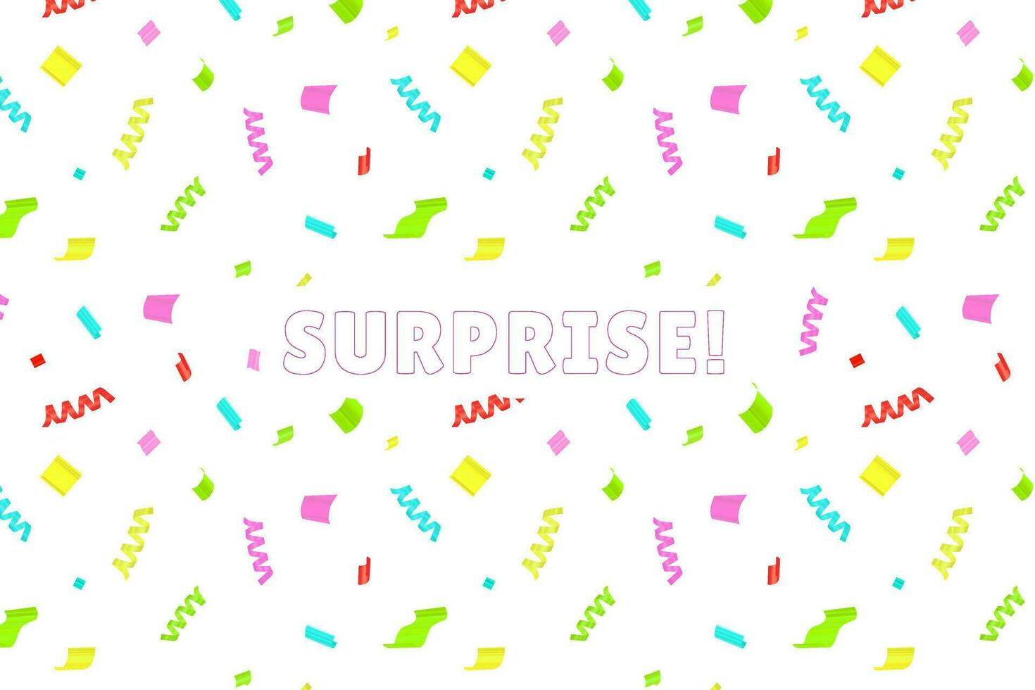 Multicolor confetti celebration design vector
