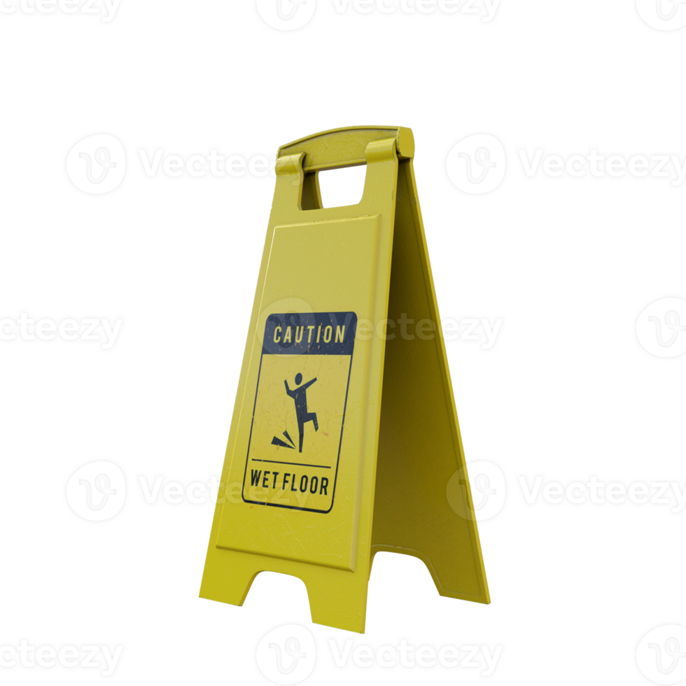 a yellow caution sign on a white background png
