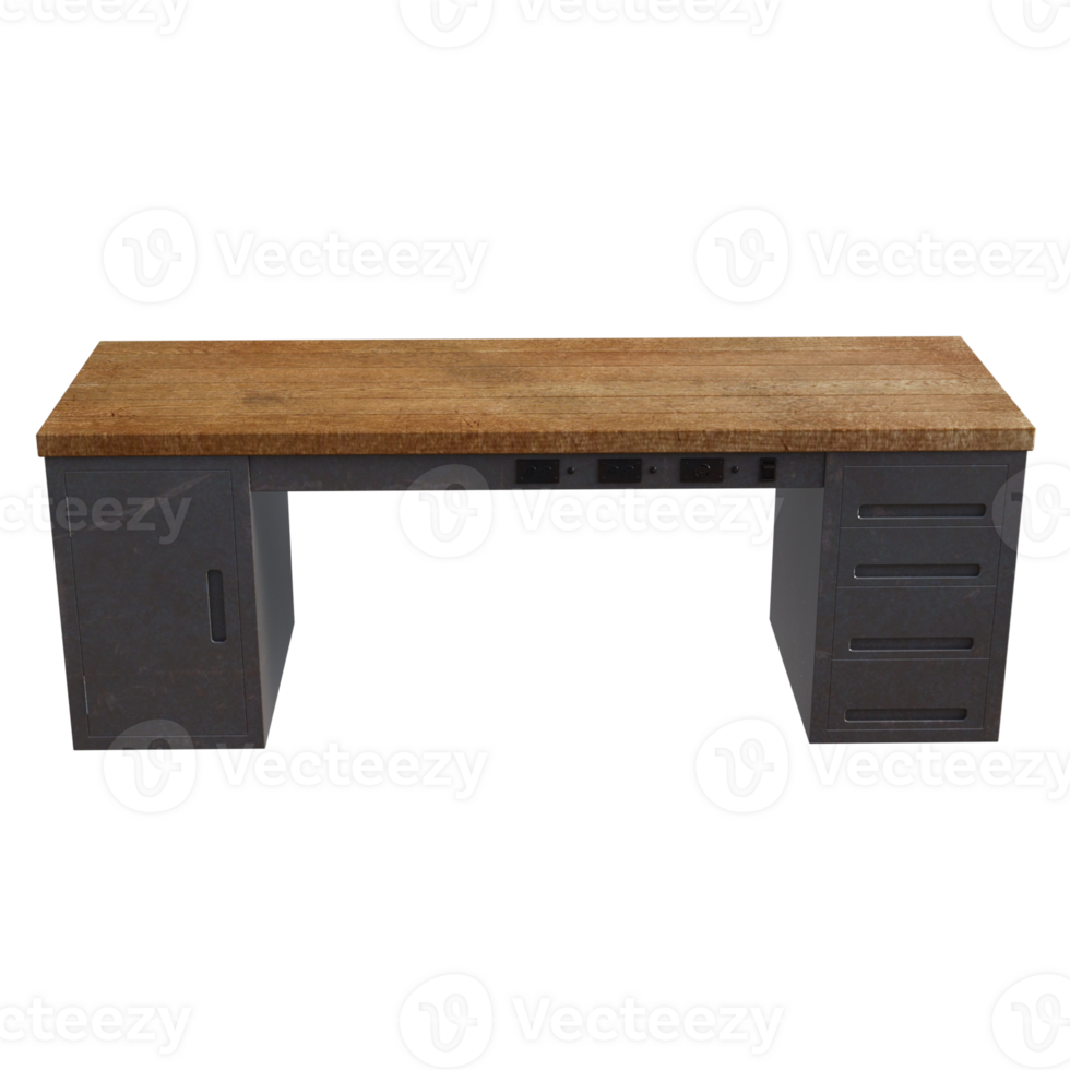 a desk with drawers on it png