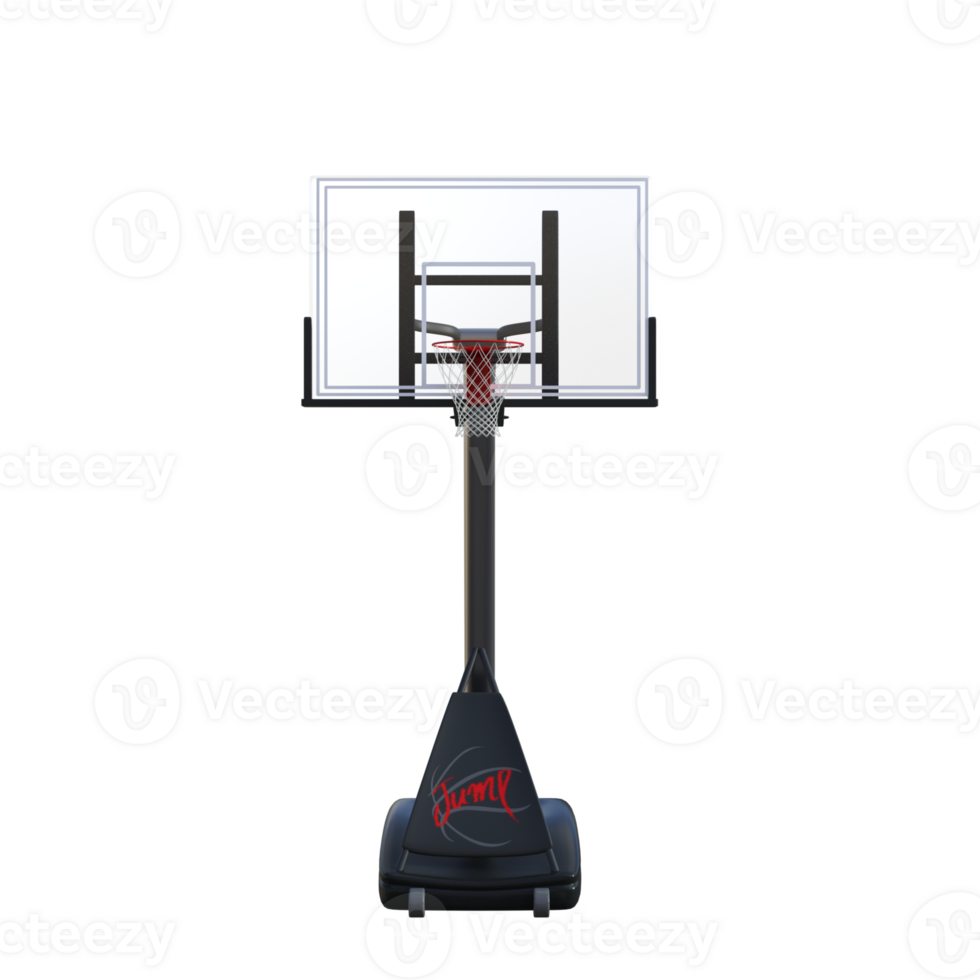 basketball hoop on a stand with a transparent background png