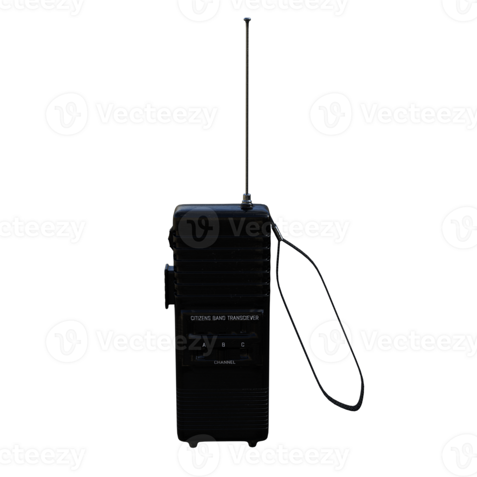a black radio communication on a transparent background png