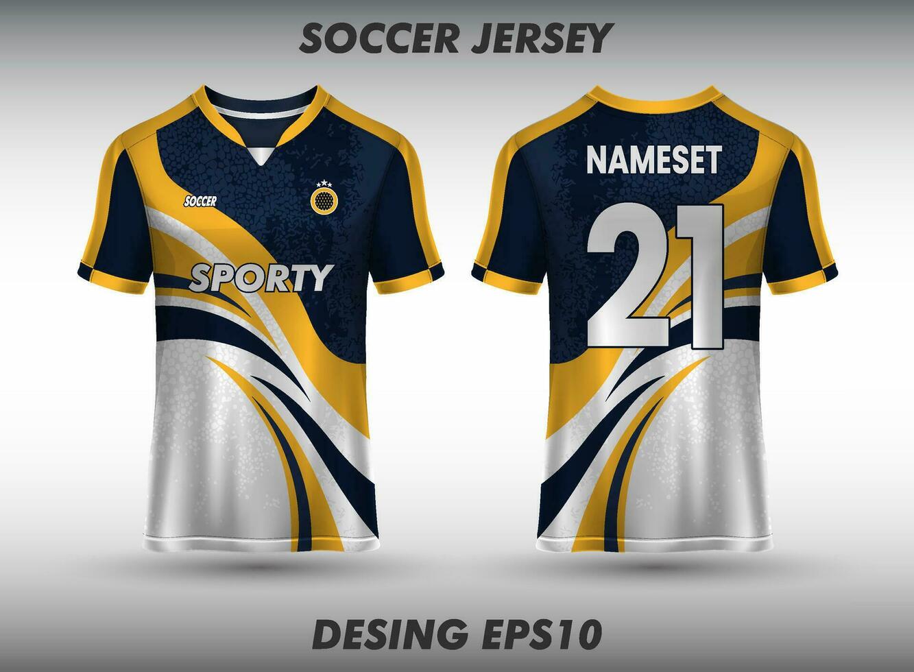 Sports jersey and t-shirt template sports jersey design vector mockup.