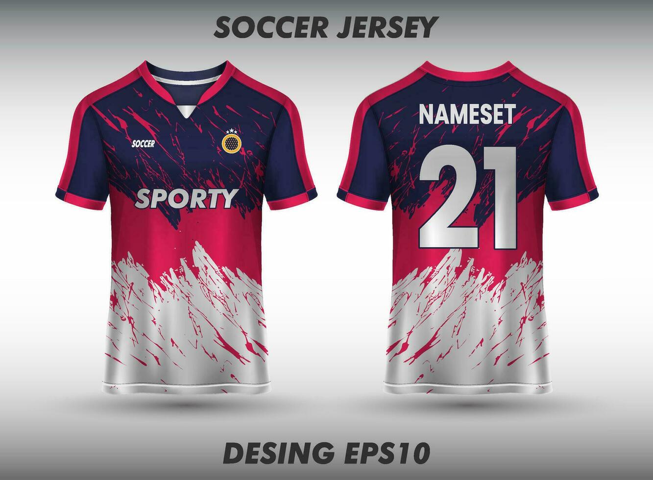 Sports jersey and t-shirt template sports jersey design vector mockup ...